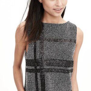 Banana Republic Sequin Herringbone Tank, Size 8